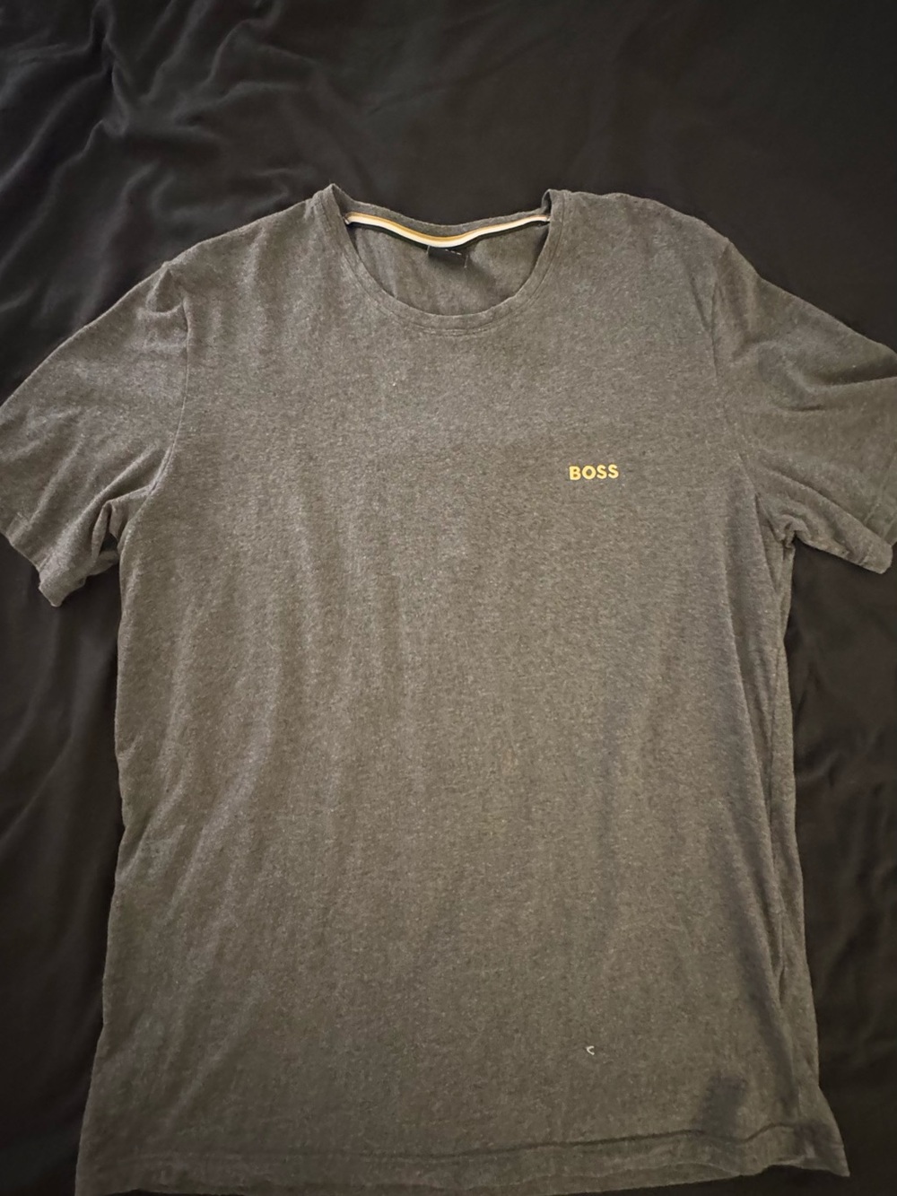 BOSS Men's Short-Sleeve Crewneck T-Shirt - Charcoal